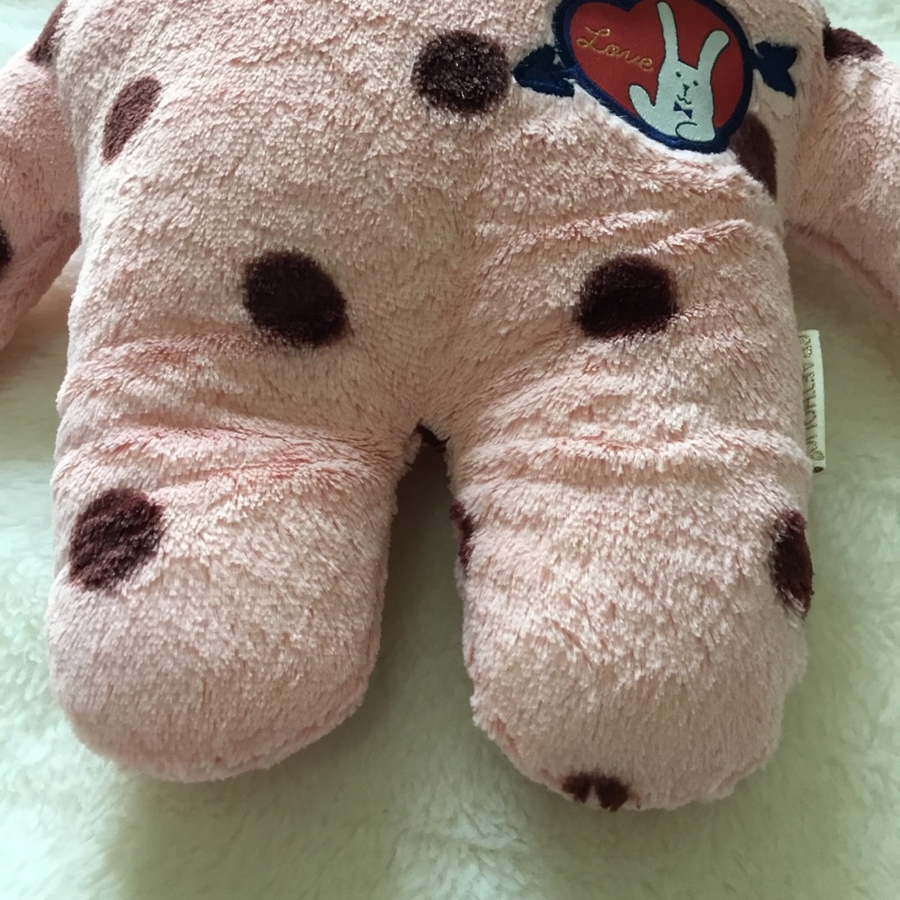 Craftholic Pink Polka Dot Sakura Rabbit (RAB) Plush - Picture 8 of 15
